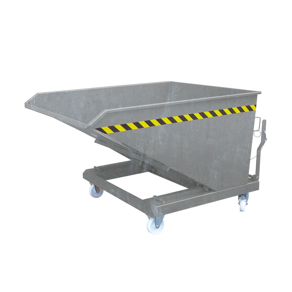 Illustration du produit: Benne basculante Eichinger® hauteur de construction faible, 1 000 kg, 300 litres, galvanisé à chaud