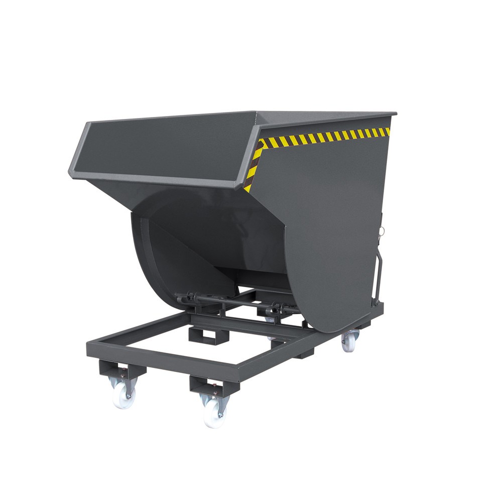 Illustration du produit: Benne basculante Eichinger® hauteur de construction élevée, 3 000 kg, 750 litres, gris anthracite