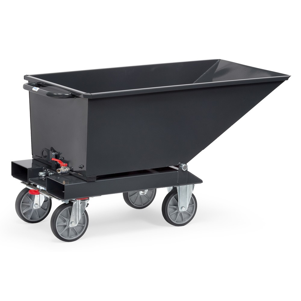 Produktabbildung Nr. 2: Benne basculante fetra® avec robinet de vidange, volume 0,25 m³, RAL 7016 gris anthracite