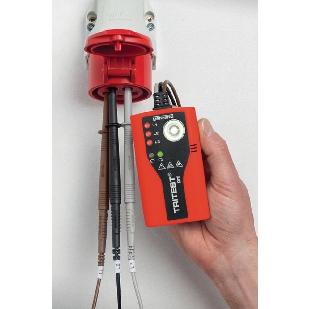 Produktabbildung Nr. 3: BENNING Drehfeldrichtungsanzeiger TRITEST® pro, 400 - 500 V AC