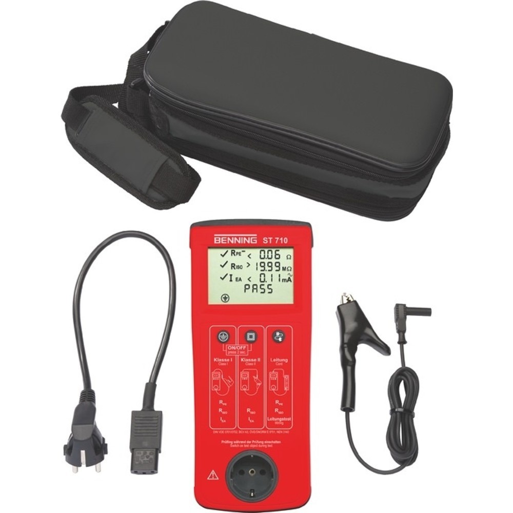 Produktabbildung Nr. 1: Gertetester ST 710 2500 Prflingemit PrfgertPrfleitung L270xB115xH55mm