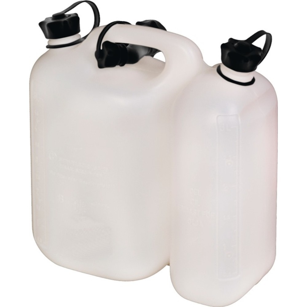 Produktabbildung Nr. 2: Bidon double pour carburant contenu 5,5 + 3 l HDPE naturel L316xl145xH312 mm HÜN