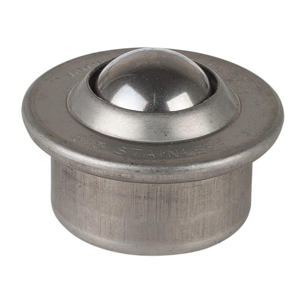 Produktabbildung Nr. 1: Galet sphérique, acier, Nirosta, Ø 15 mm, capacité de charge 37 kg