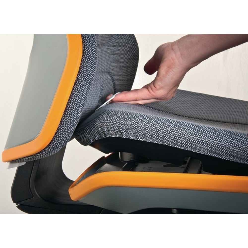 Produktabbildung Nr. 2: Chaise de travail pivotante bimos Neon, sans élément de rembourrage bleu, roulettes, 450-620 mm contact permanent