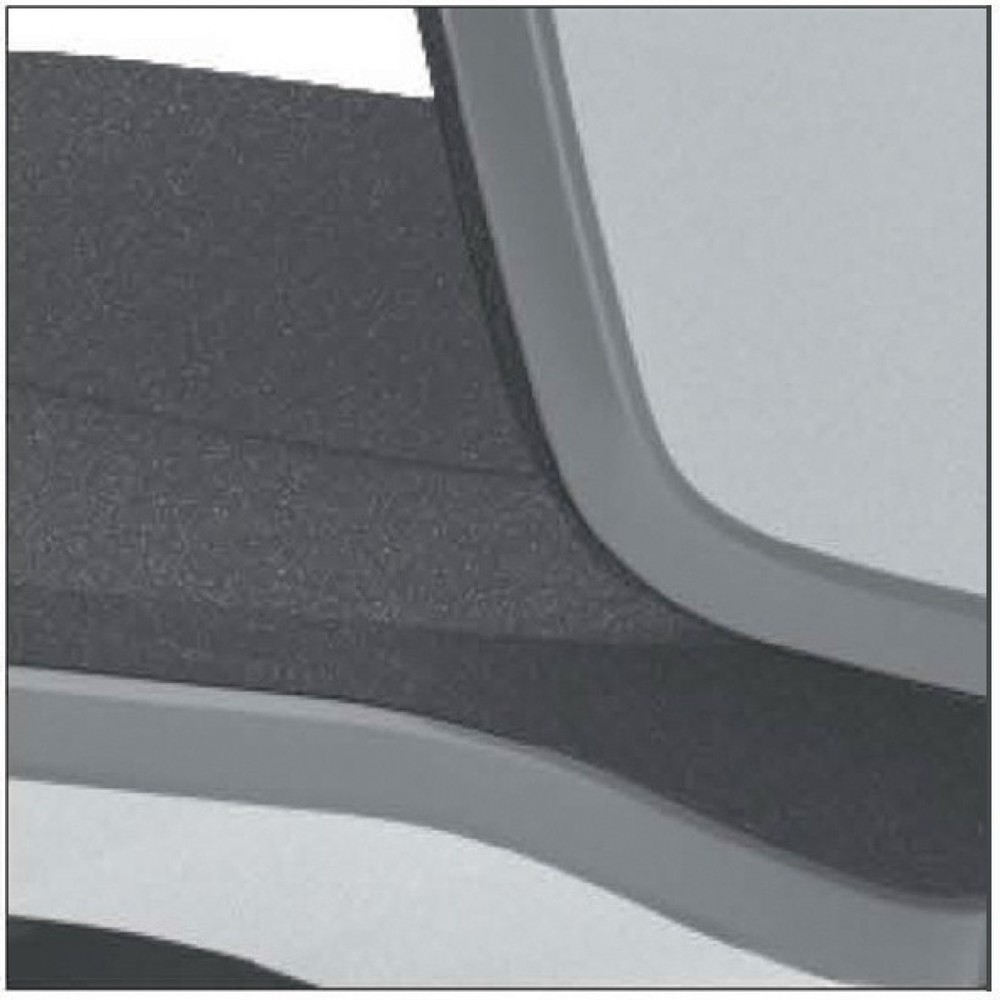 Produktabbildung Nr. 3: Chaise de travail pivotante bimos Neon, sans élément de rembourrage gris, roulettes, 450-620 mm système synchrone