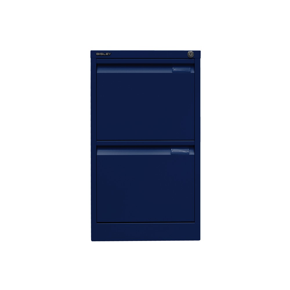 Produktabbildung Nr. 2: BISLEY Hängeregistraturschank, 1-bahnig, 2 Schubladen, blau
