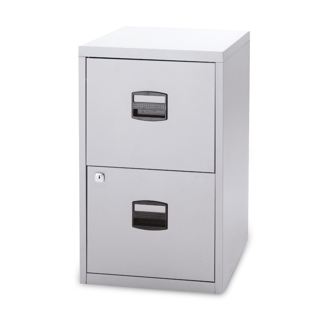 Produktabbildung: BISLEY Hängeregistraturschrank, 2 Schubladen, schwarz