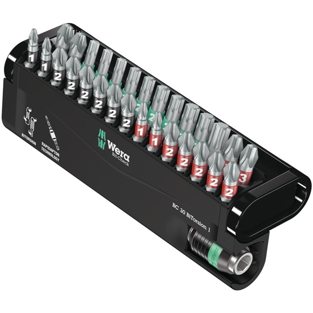 Produktabbildung Nr. 2: Assortiment d'embouts Bit-Check 30 BiTorsion 1 30 pièces PH/PZD/TX WERA