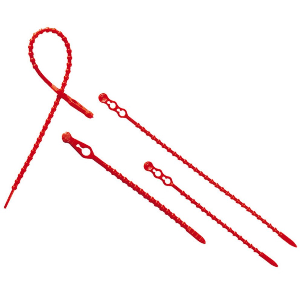 Produktabbildung: Blitzbinder, LxØ 140 x 3,5 mm, rot, 1.000 Stk/VE