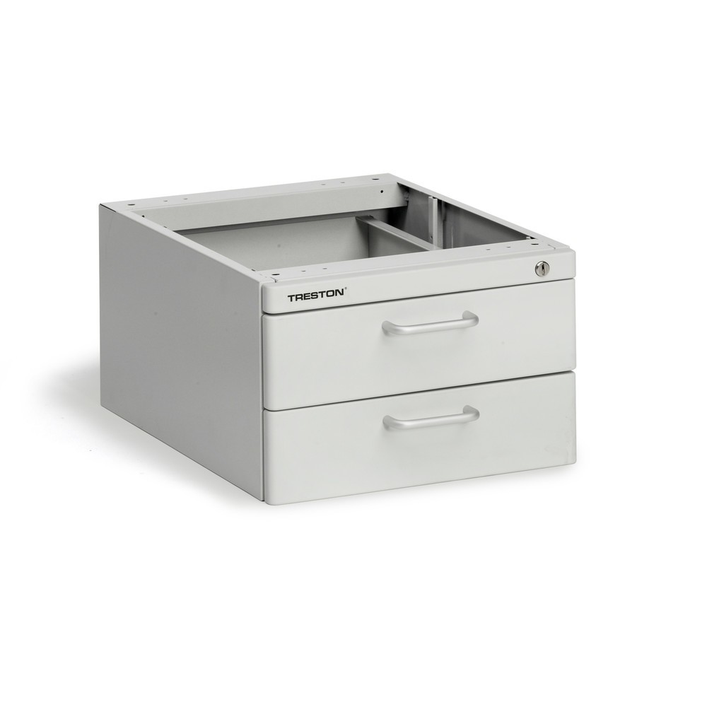 Illustration du produit: Bloc-tiroirs à fixer sous table, HxLxP 245 x 370 x 460 mm, 2 tiroirs