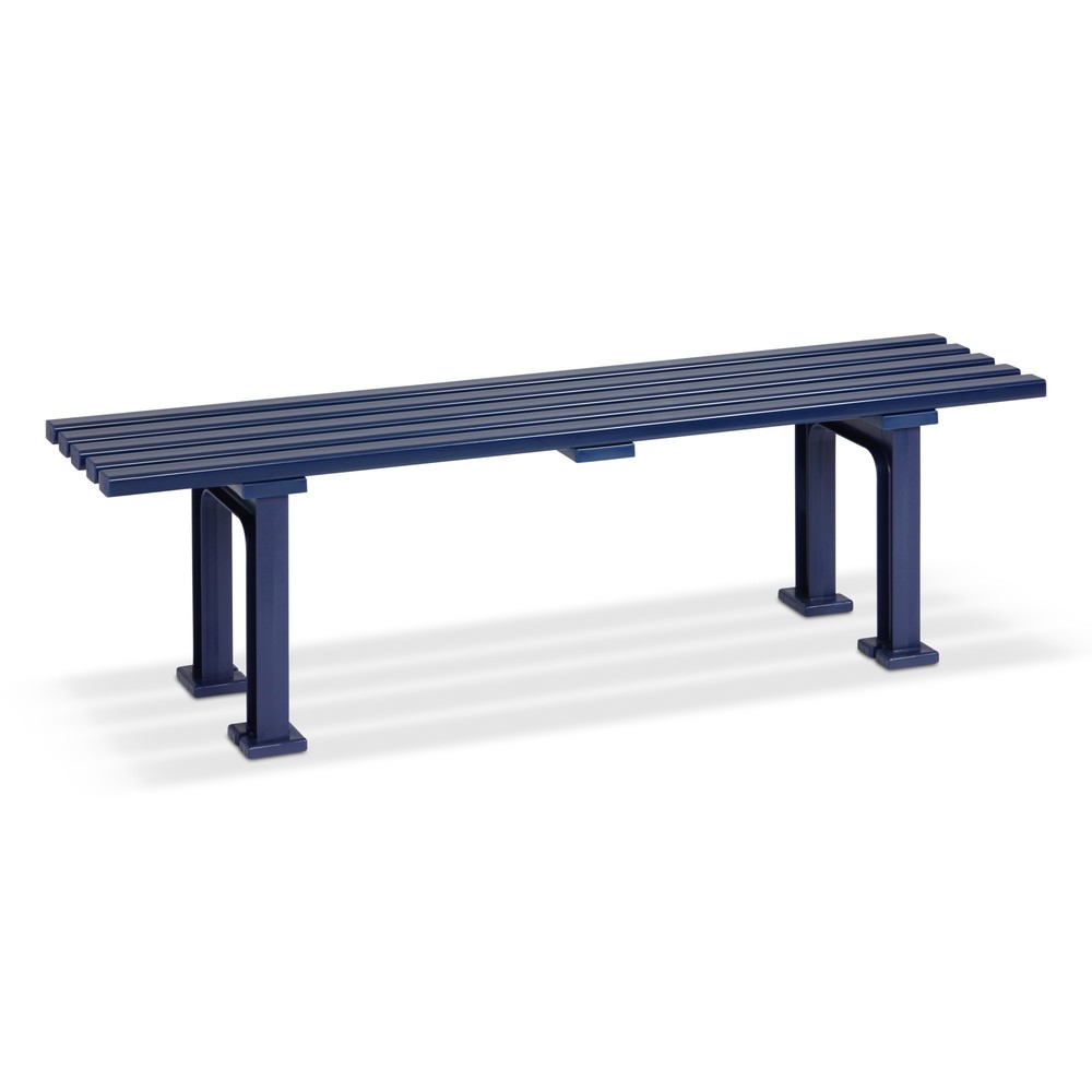 Produktabbildung: BLOME Sitzbank Basel, Länge 1.500 mm, 2-füssig, blau