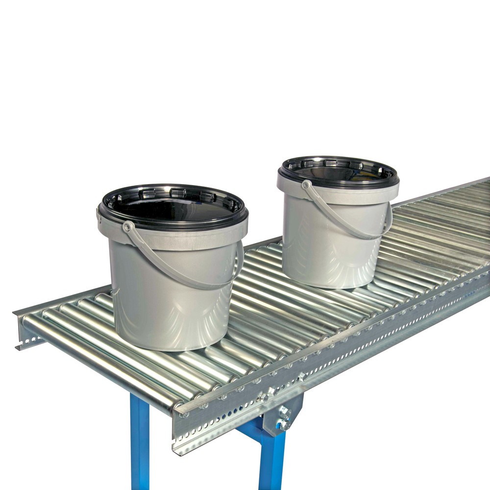 Produktabbildung Nr. 4: BLUME Klein-Rollenbahn, Stahlrohrrollen Ø 20 mm, Federachse, LxB 1.000 x 200 mm