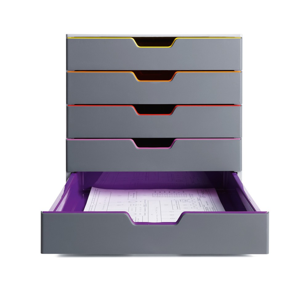 Produktabbildung Nr. 1: Boîte à tiroirs DURABLE Varicolor, 5 tiroirs