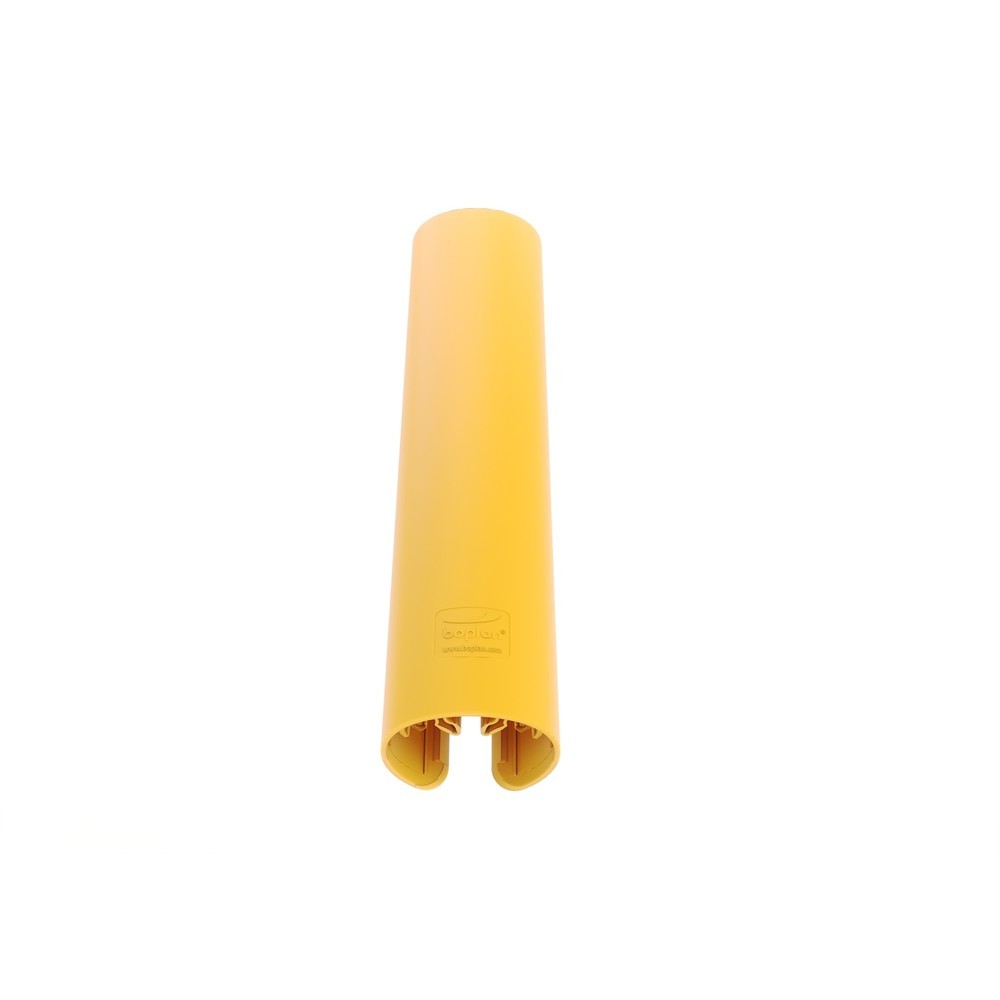 Produktabbildung: BOPLAN® Anfahrschutz für Regale RackBull L, aus Kunststoff, Innenmass HxBxT 600 x 75-120 x 35-60 mm