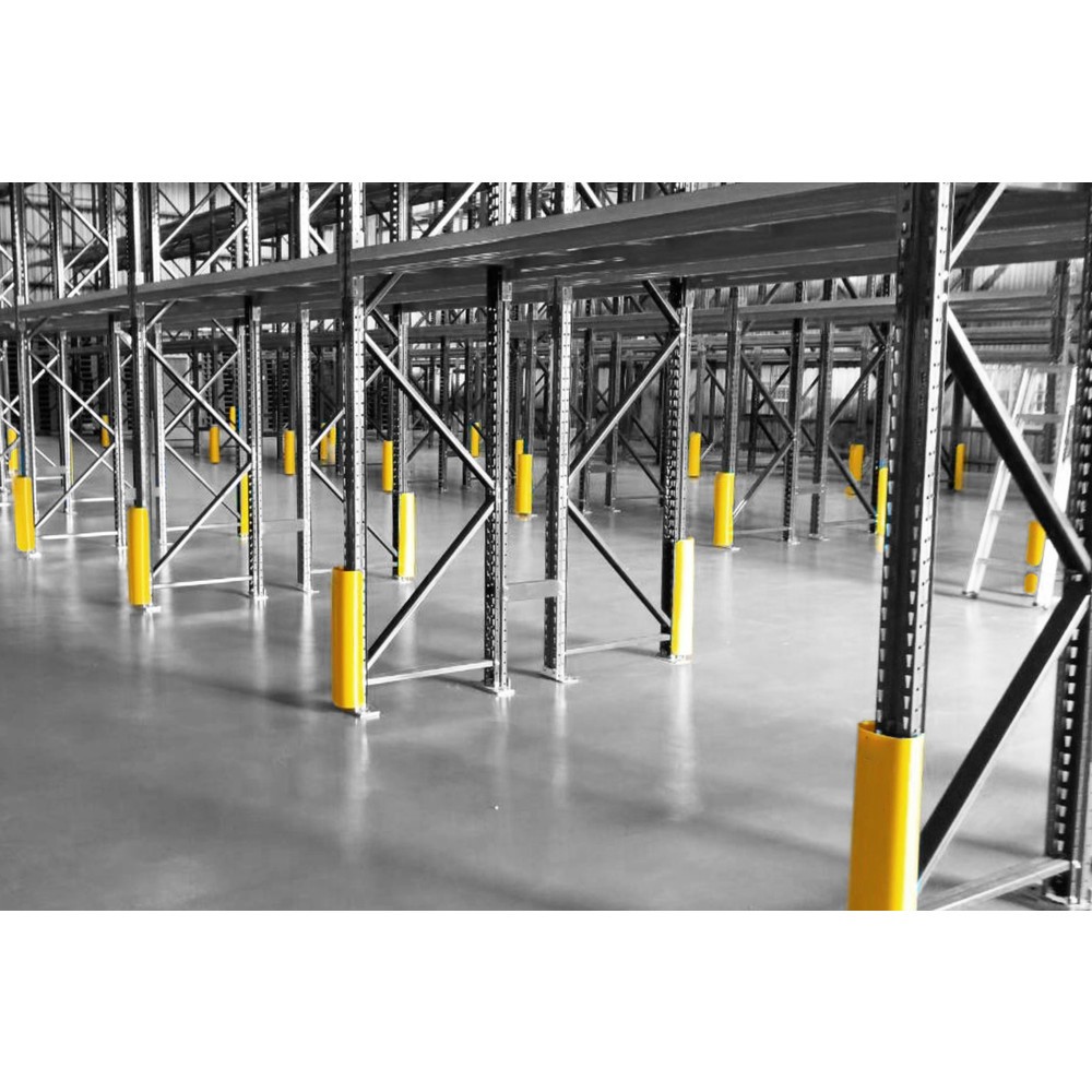 Produktabbildung Nr. 4: BOPLAN® Anfahrschutz für Regale RackBull L, aus Kunststoff, Innenmass HxBxT 600 x 75-120 x 35-60 mm