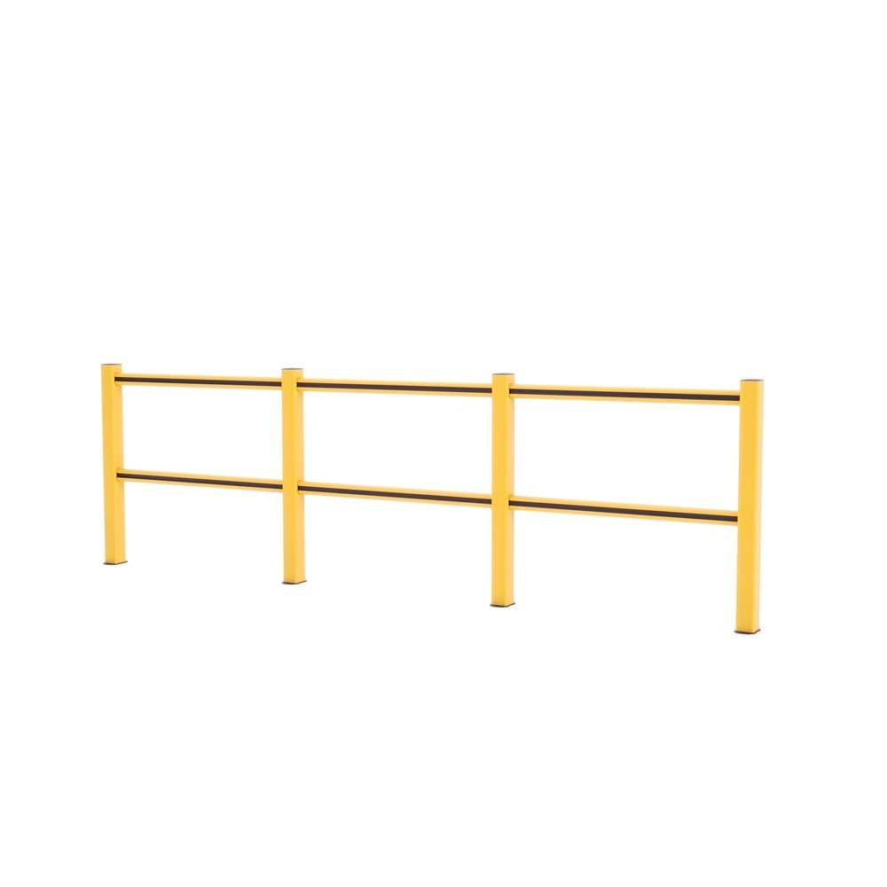 Produktabbildung Nr. 1: BOPLAN® Rammschutzgeländer Flex Impact® HD Light, gelb, Innenbereich, HxL 1.145 x 3.750 mm