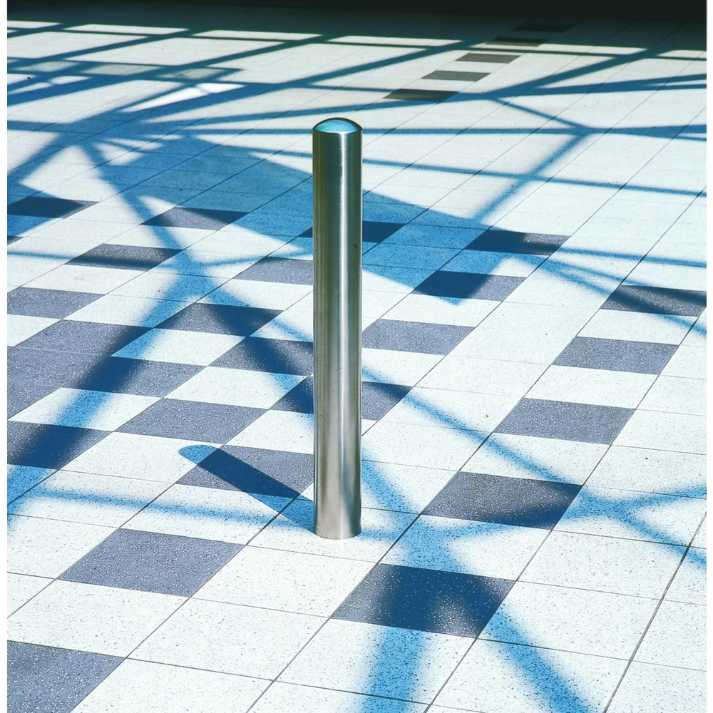 Produktabbildung Nr. 4: Borne CITY MORAVIA BERLIN, tube rond Ø 76 mm, à bétonner, douille de sol incluse, amovible, fermeture triangulaire