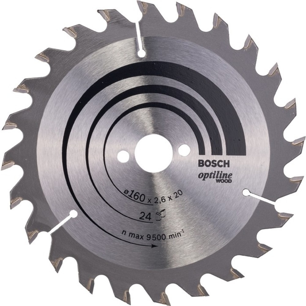 Produktabbildung: Kreissägeblatt Optiline Wood AD 190mm Z.24 WZ Bohr.30mm Schnitt-B.2,6mm