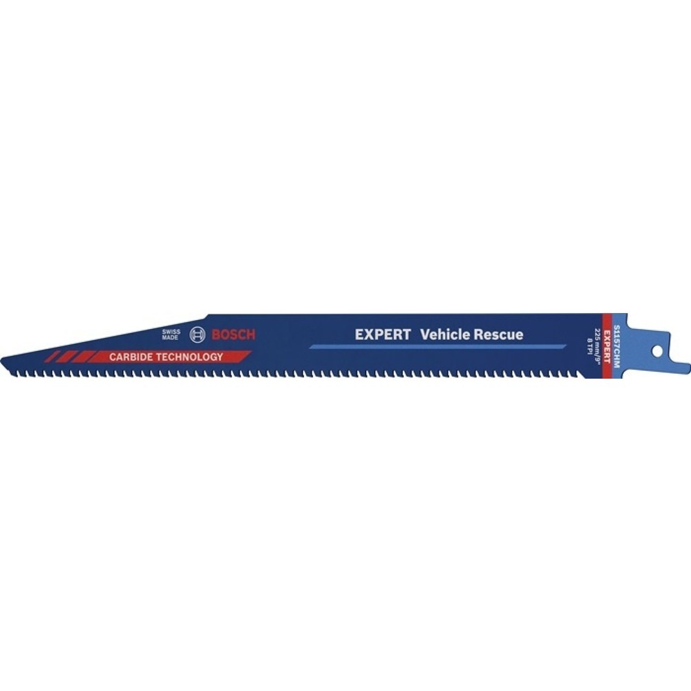 Produktabbildung: BOSCH Säbelsägeblatt Expert Automotive Steel, Zahnteilung TPI 8 3 mm, Länge 225 mm Breite 20 mm, 3 Stück / Karte, S-Schaft