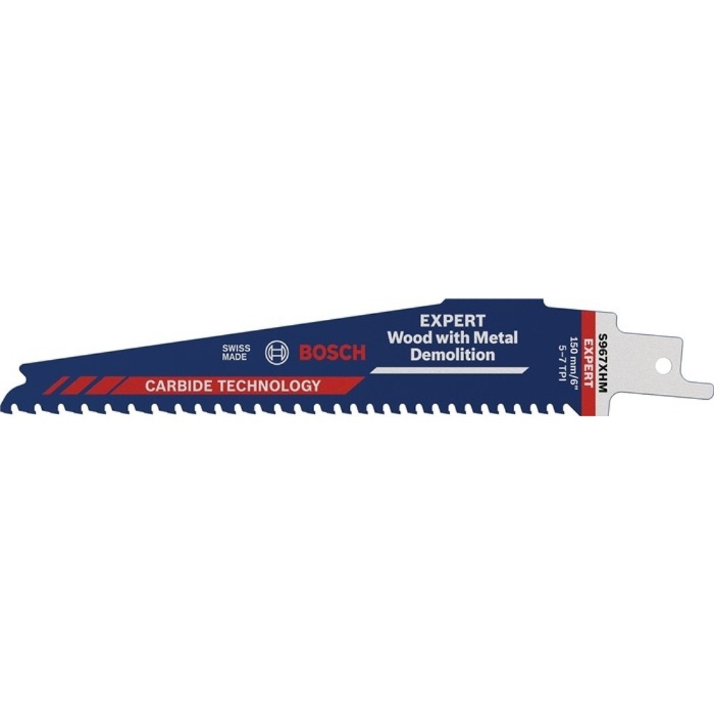 Illustration du produit: BOSCH Säbelsägeblatt Wood Metal Demolition S 1267 XHM, 5 mm, Länge 300 mm Breite 25 mm, 1 Stück / Karte, S-Schaft