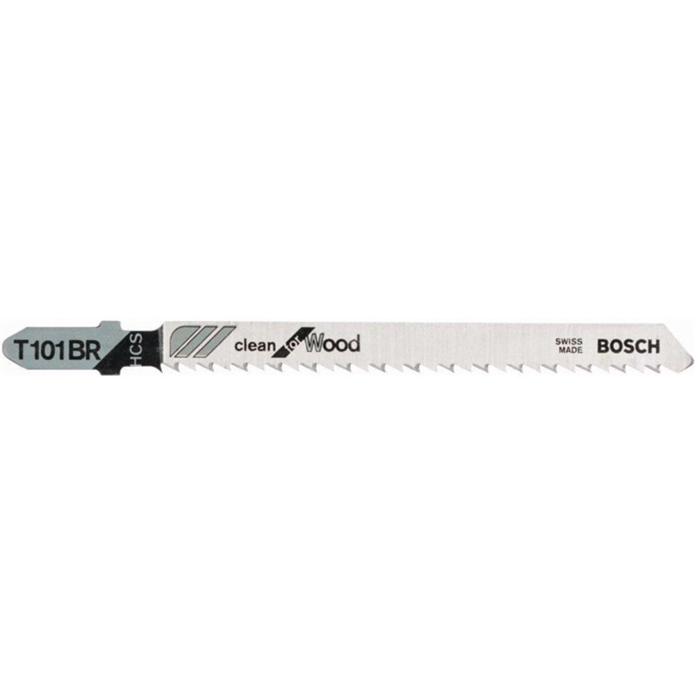 Produktabbildung Nr. 2: BOSCH Stichsägeblatt T 101 BR Gesamt-L.100mm Zahnt.2,5mm HCS 5 St./Karte