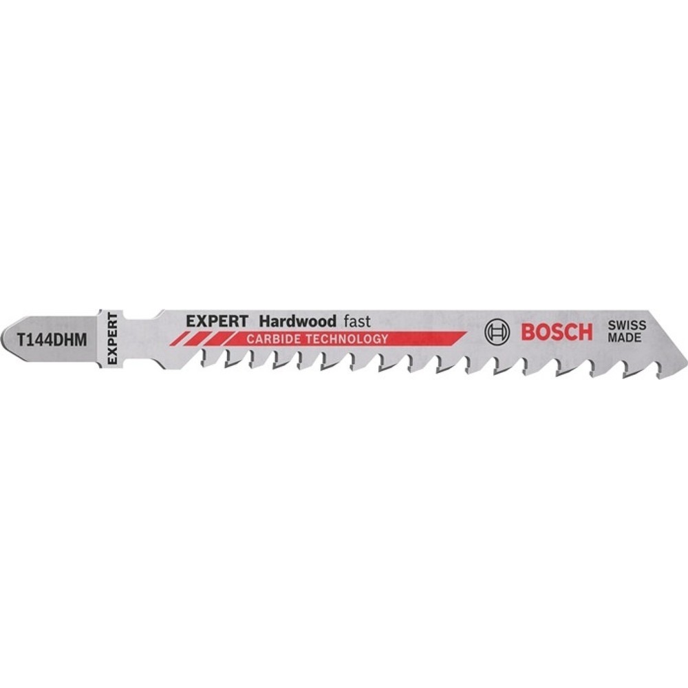 Illustration du produit: BOSCH Stichsägeblatt Hardwood Fast T 144 DHM, Zahnteilung 4-5,2 mm, Gesamtlänge 100 mm, 3 Stück / Karte