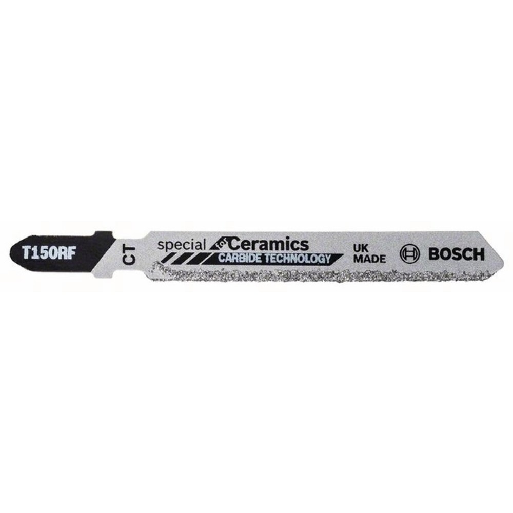 Produktabbildung: BOSCH Stichsägeblatt T 150 RIFF Special for Ceramics L.83mm Körnung 50 3er Pack