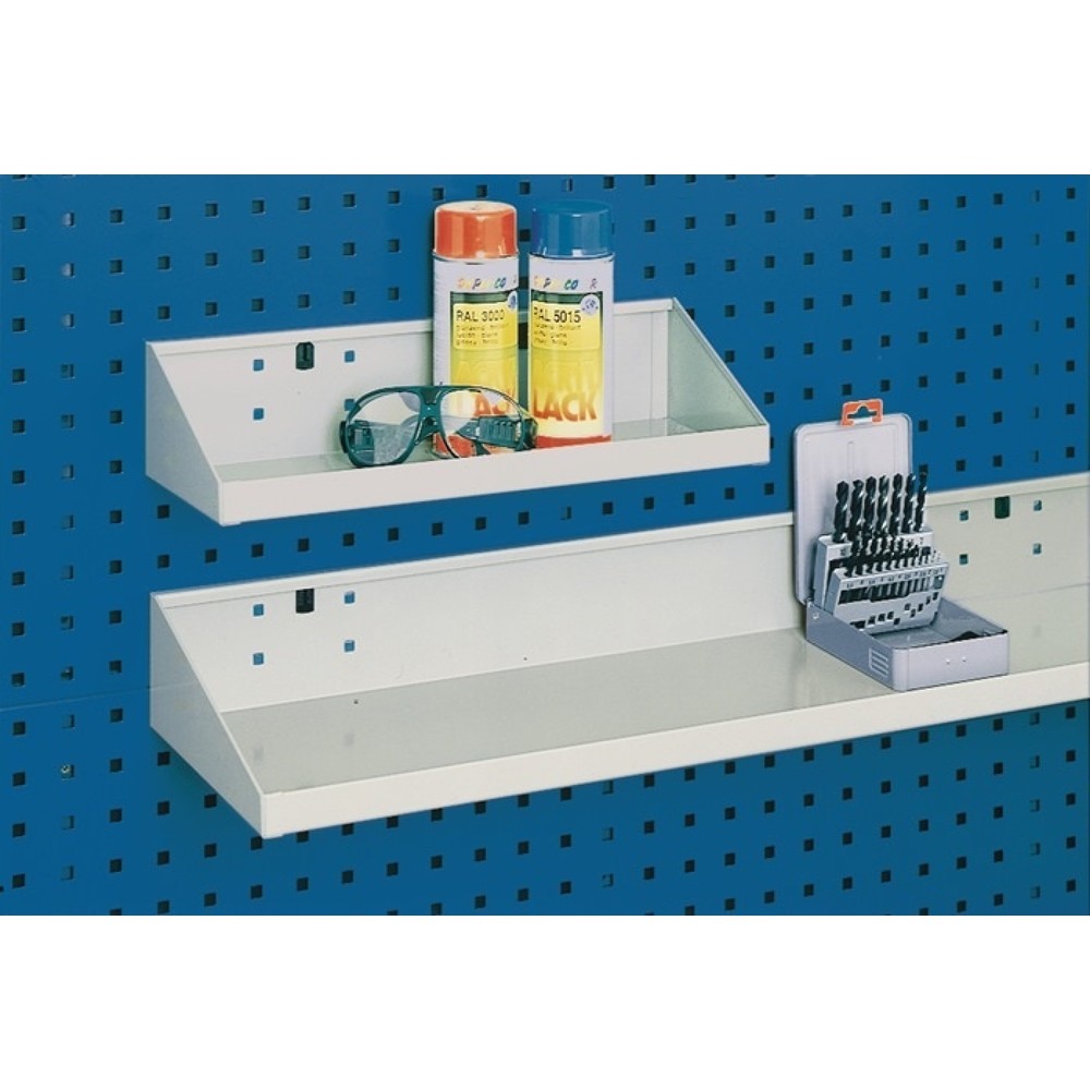 Illustration du produit: bott Ablageboden, lichtgrau, B450xT250xH105/30mm, passend für Lochplatten