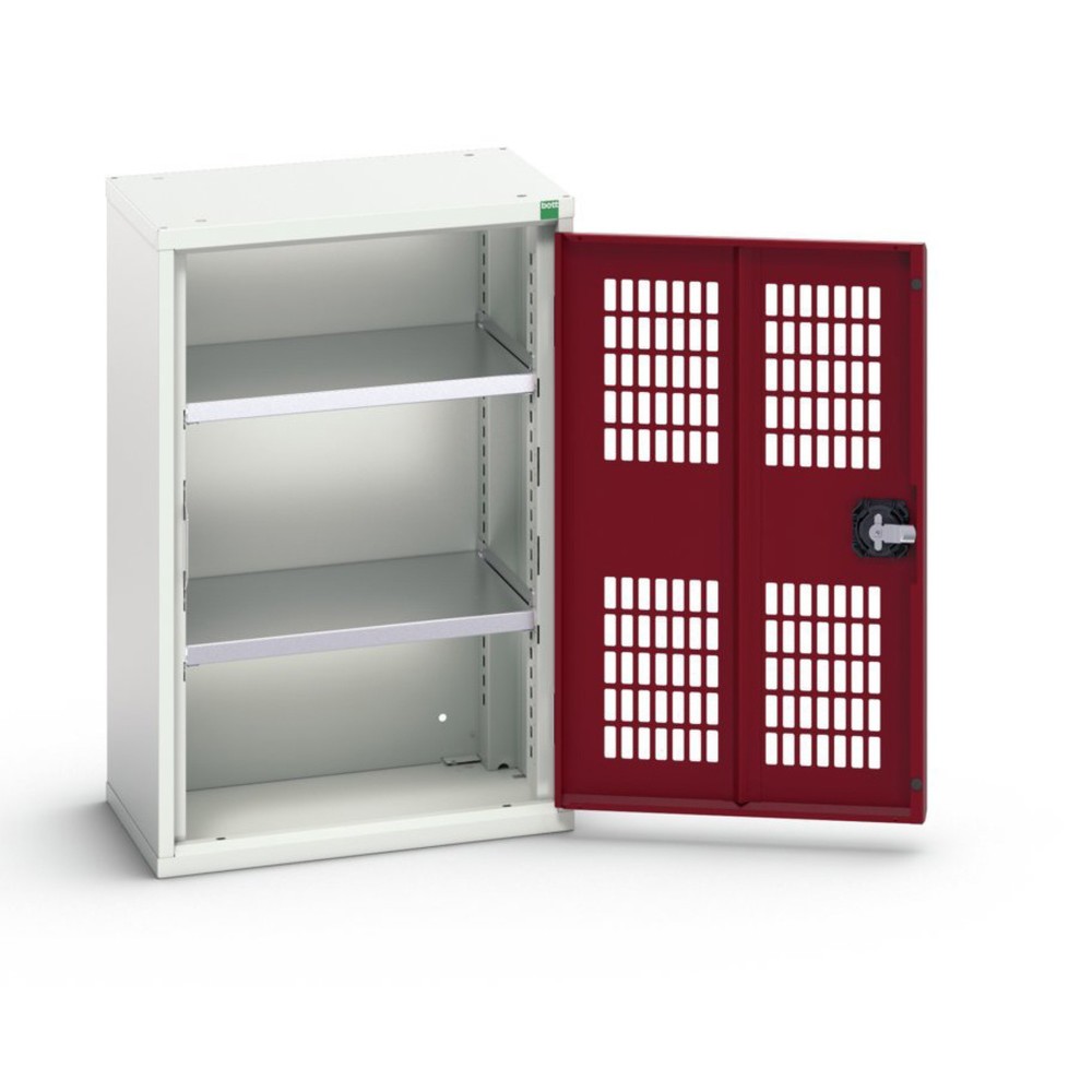 Illustration du produit: bott Armoire à portes battantes verso avec ventilation, avec 2 tablettes, lxPxH : 525 x 350 x 800 mm