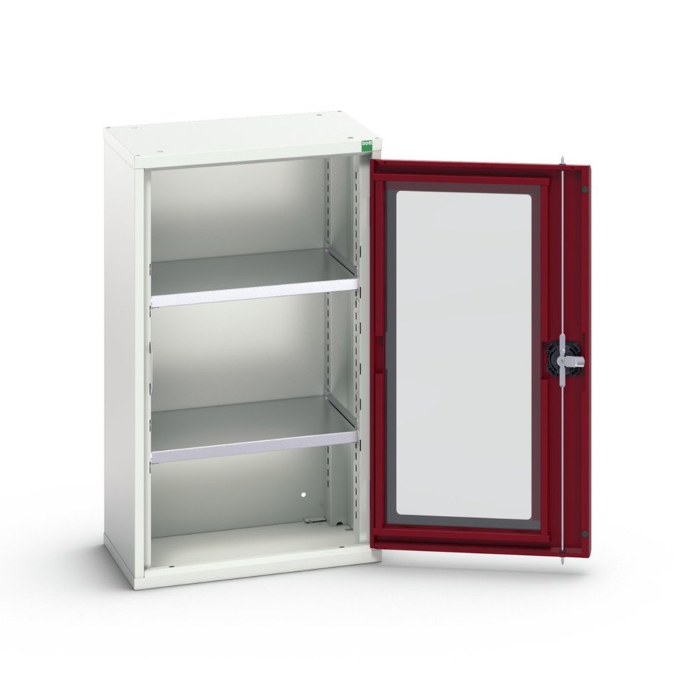 Illustration du produit: bott Armoire à porte battante verso, porte transparente, avec 2 tablettes, lxPxH : 525 x 350 x 900 mm