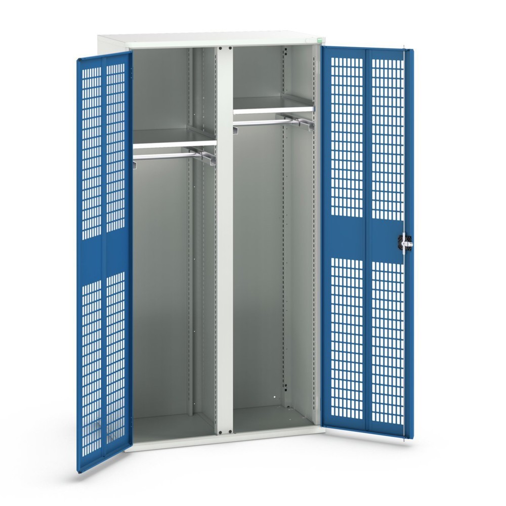 Produktabbildung Nr. 1: bott verso Armoire-penderie avec ventilation, avec 2 tablettes et paroi de séparation, lxPxH : 1 050 x 550 x 2 000 mm