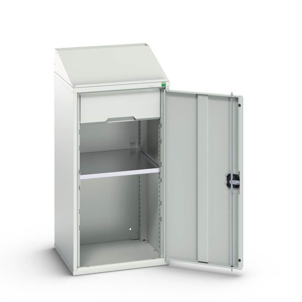 Illustration du produit: bott Armoire-pupitre verso, avec 1 tablette et 1 tiroir, lxPxH : 525 x 550 x 1 130 mm