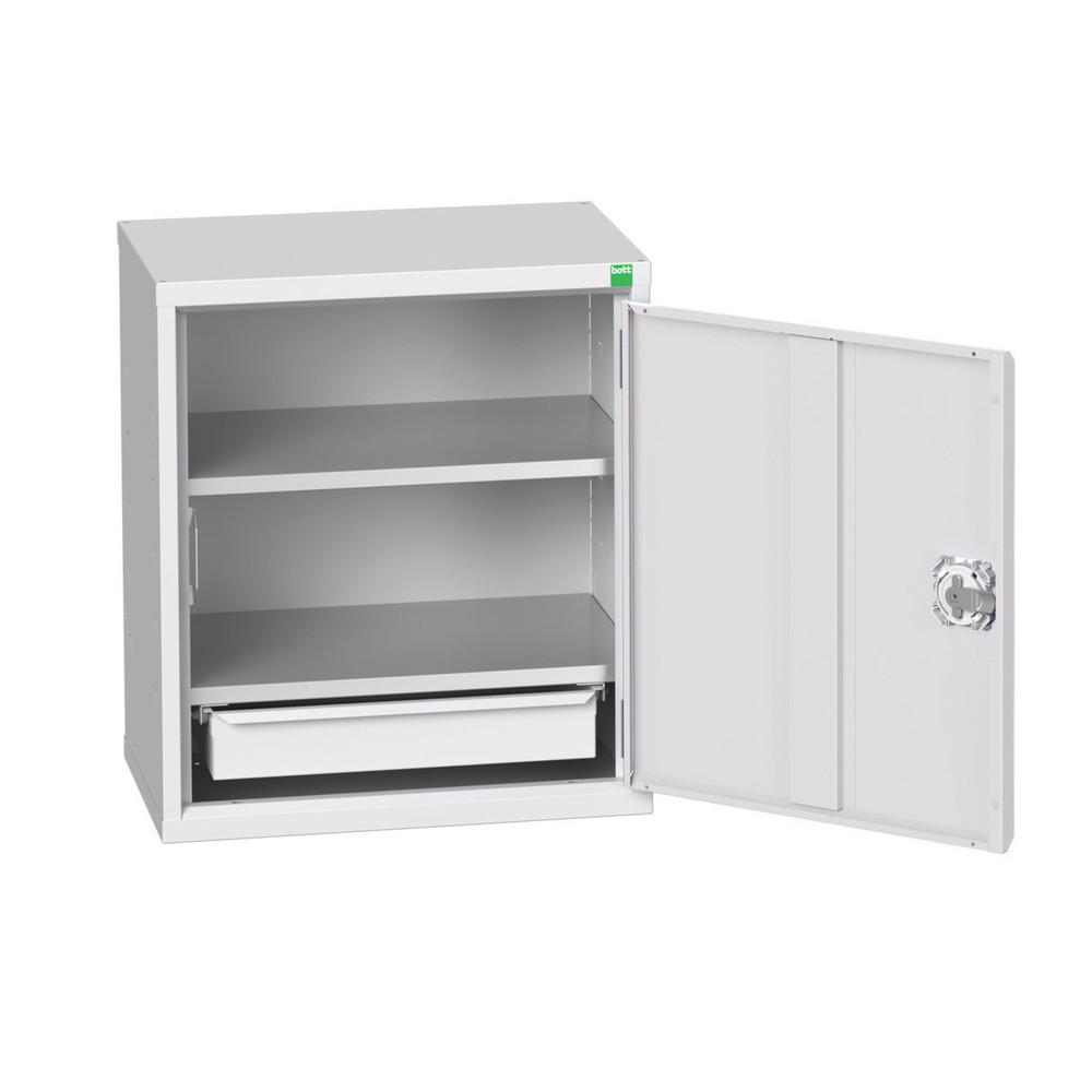 Produktabbildung: bott verso Economy Schrank, mit 2 Fachböden und 1 Schublade, BxTxH: 525 x 350 x 600 mm