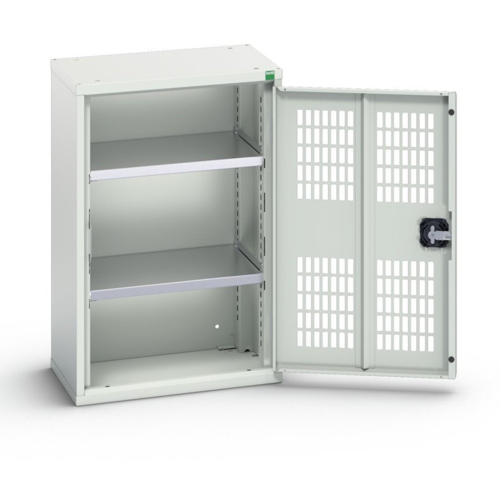 Produktabbildung: bott verso Flügeltürschrank mit Belüftung, mit 2 Fachböden, BxTxH: 525 x 350 x 800 mm