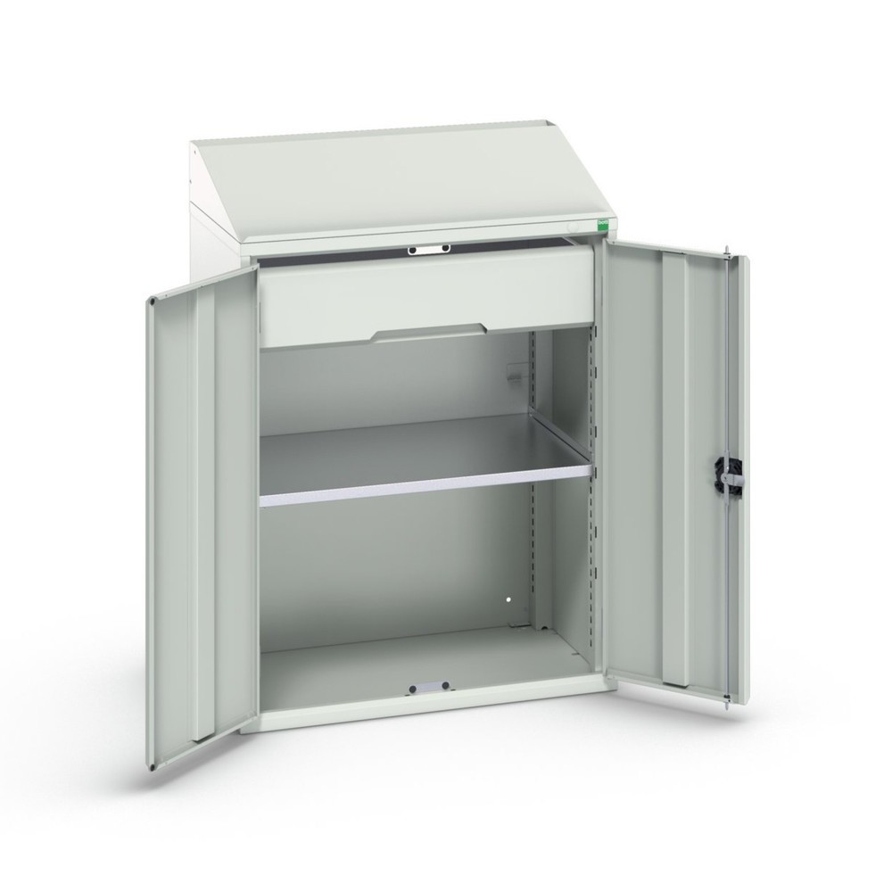 Produktabbildung: bott verso Pultschrank, mit 1 Fachboden und 1 Schublade, BxTxH: 800 x 550 x 1130 mm