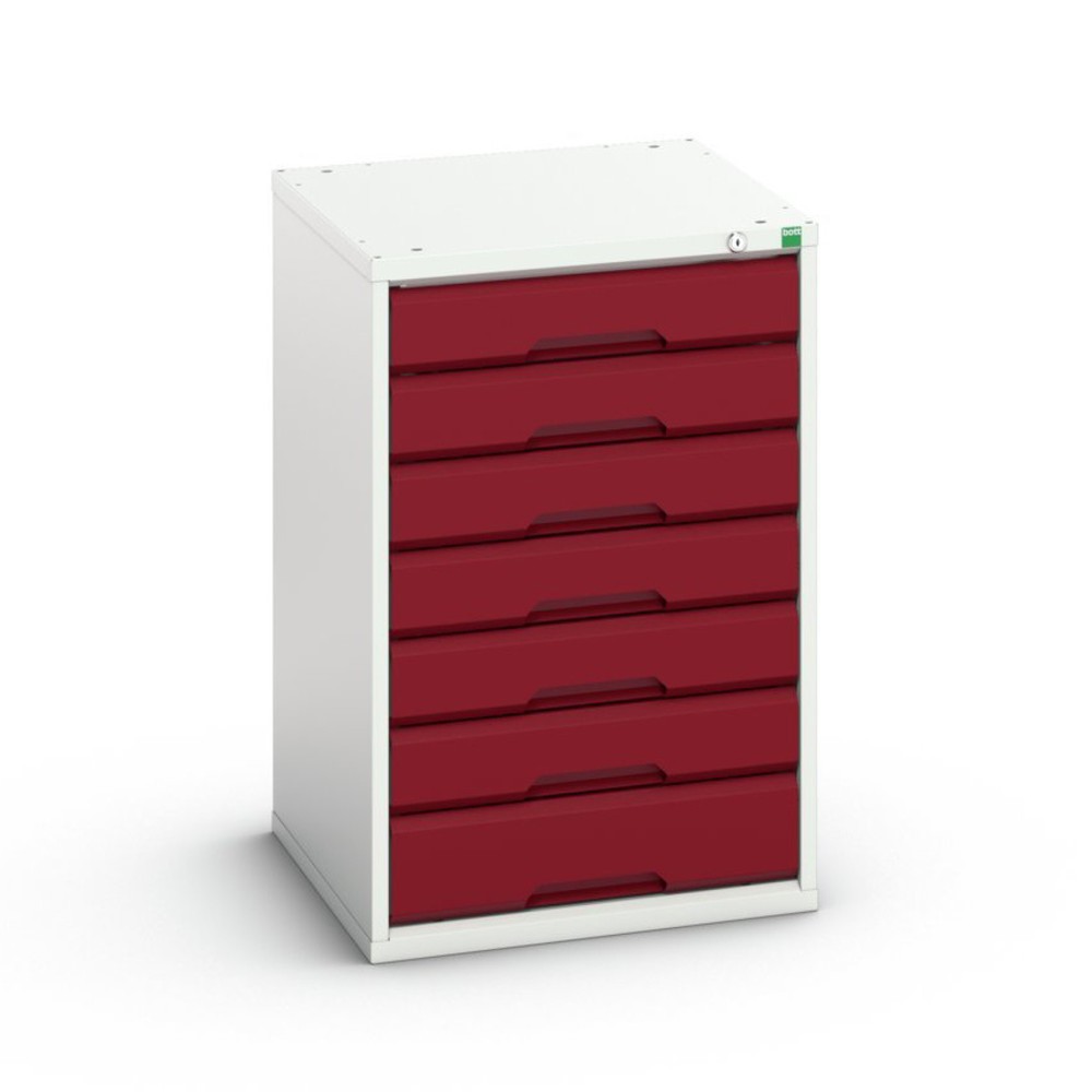 Produktabbildung: bott verso Schubladenschrank, mit 7 Schubladen, BxTxH: 525 x 550 x 800 mm