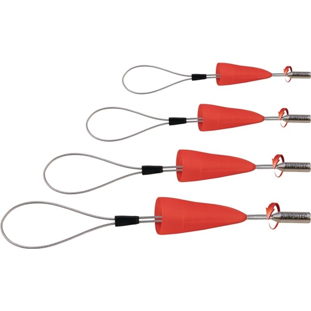 Produktabbildung Nr. 2: Boucle tire-câbles RUNPOFIX 4 pièces avec cap. de prot. et filet. RTG D. 6 mm Se