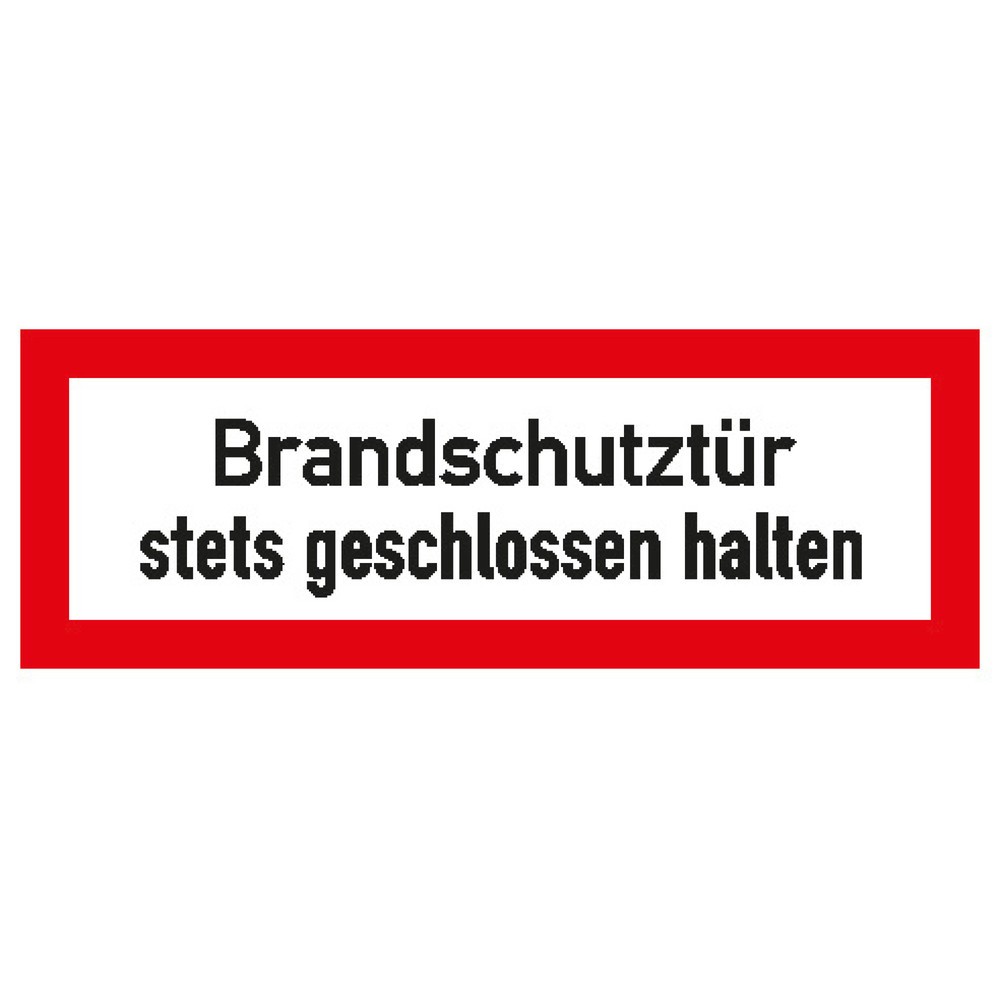 Produktabbildung: "Brandschutztür...", HxB 105 x 297 mm, Folie