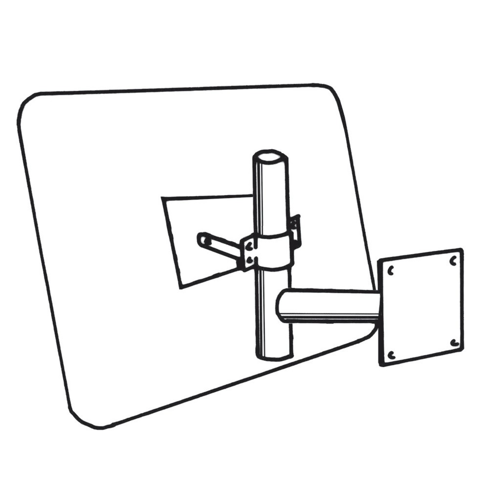 Illustration du produit: Bras mural pour miroir industriel DIAMOND