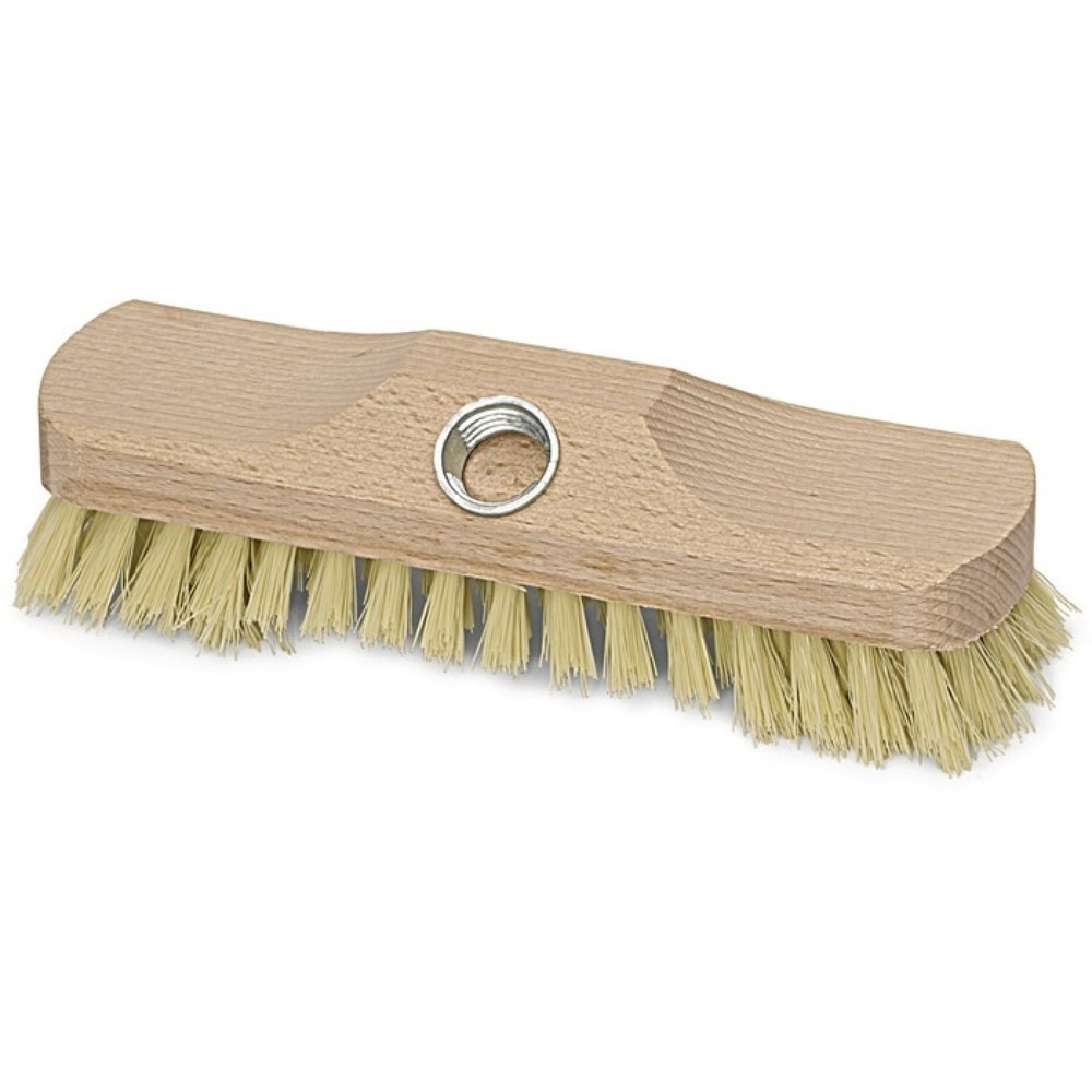 Illustration du produit: Brosse à récurer, corps en bois avec filetage, fibre plastique longueur 220 mm
