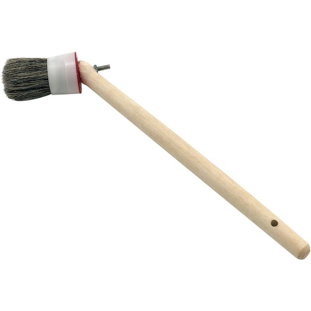 Illustration du produit: Pinceau d’angle taille 14 mm D. 50 mm soies mélangées grises Fût en plastique