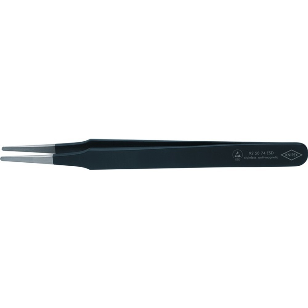 Produktabbildung Nr. 2: Pincette de précision longueur 120 mm droit rond inoxydable, antimagnétique, dis