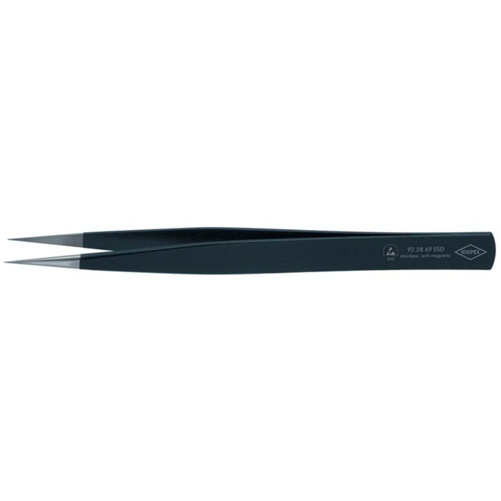 Produktabbildung Nr. 2: Pincette de précision longueur 130 mm droit robuste inoxydable, antimagnétique,