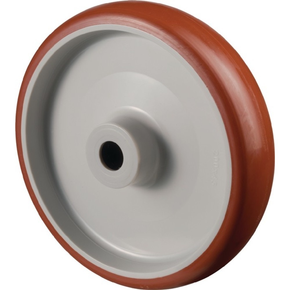 Illustration du produit: BS ROLLEN Ersatzrad, Polyurethan, Rad-Ø 200 mm Tragfähigkeit 380 kg, Achs-Ø 20 mm Nabenlänge 58 mm