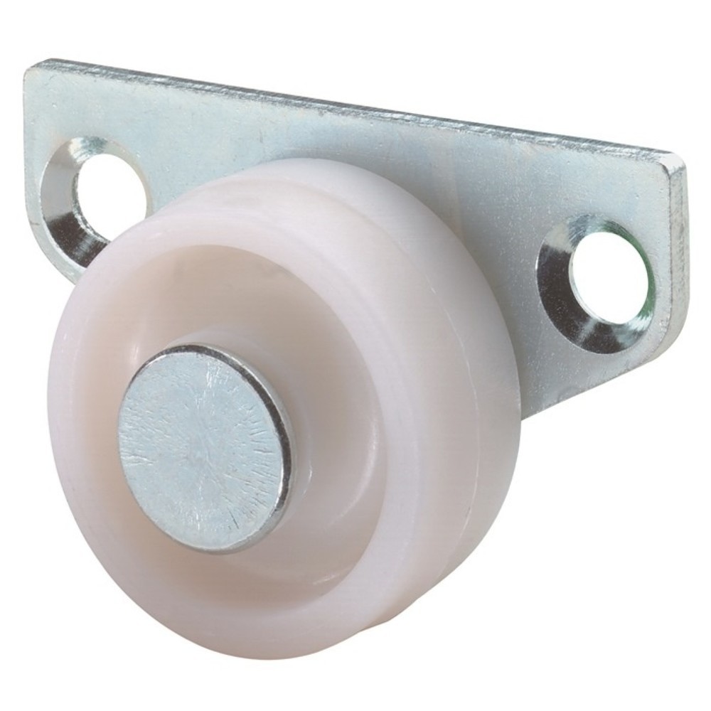 Illustration du produit: BS ROLLEN Roulette pour coffre de lit, matériau de la roulette plastique, Ø de la roue 30 mm, capacité de charge 40 kg, avec plaque à visser