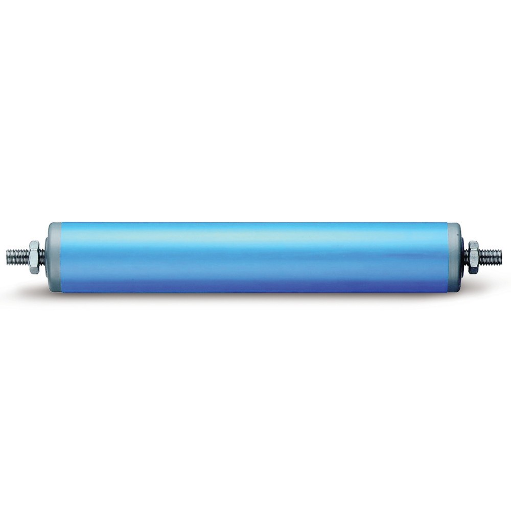Produktabbildung Nr. 1: BS ROLLEN Tragrolle für Rollenbahnen, Kunststoff, Federachse, Ø 20 mm, Länge 200 mm, TK 10 kg