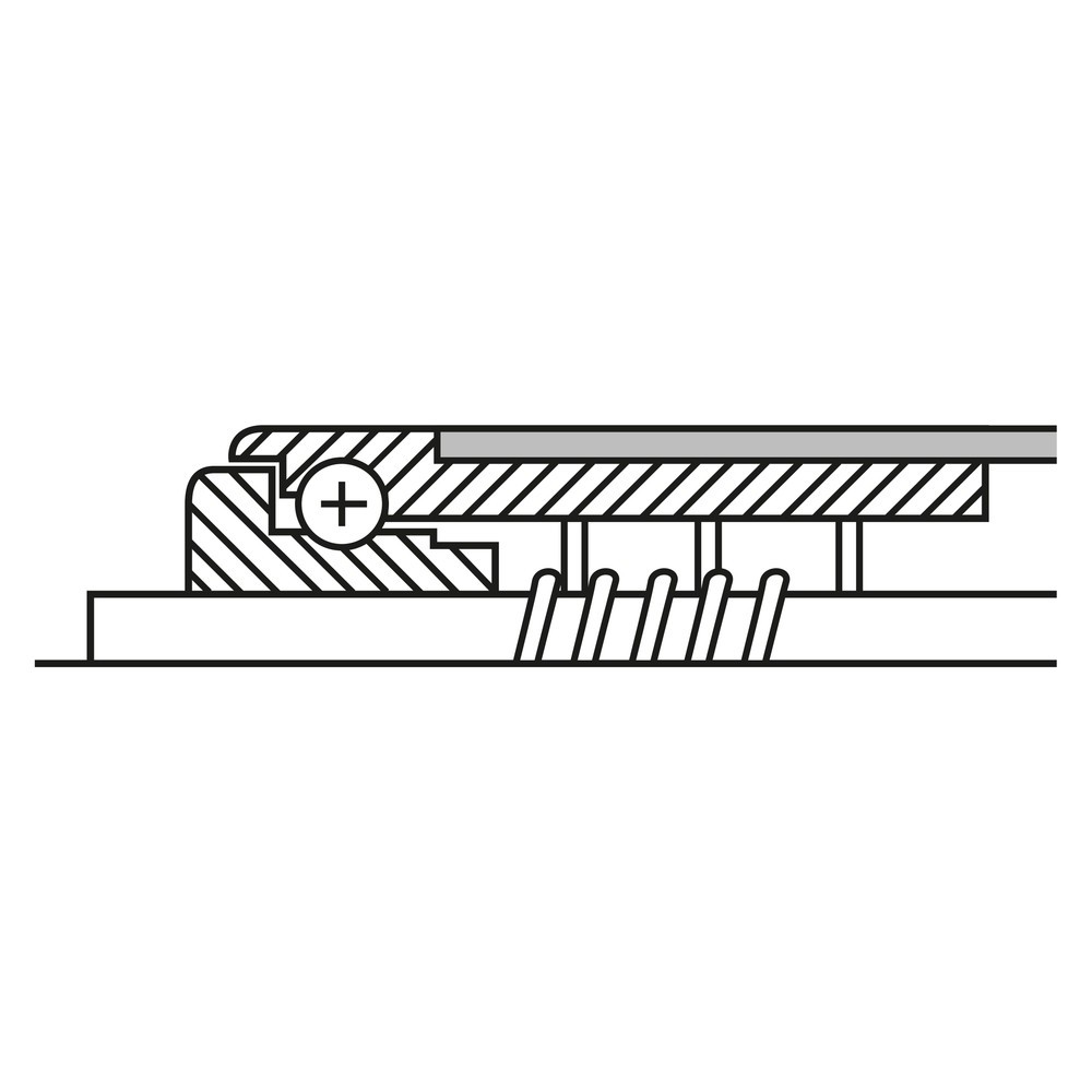 Produktabbildung Nr. 3: BS ROLLEN Tragrolle für Rollenbahnen, Kunststoff, Federachse, Ø 20 mm, Länge 200 mm, TK 10 kg