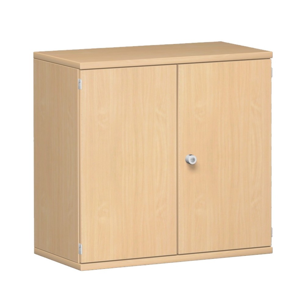 Produktabbildung: Geramöbel Büroschrank Profi, 2 OH, Breite 800 mm, Flügeltür, Buche