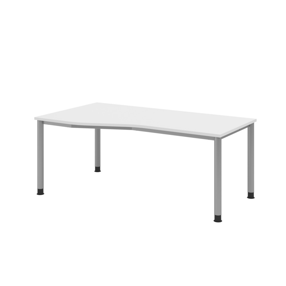 Produktabbildung Nr. 1: Bureau Akzent, bâti à 4 pieds, lxP 1 800 x 1 000 mm, blanc