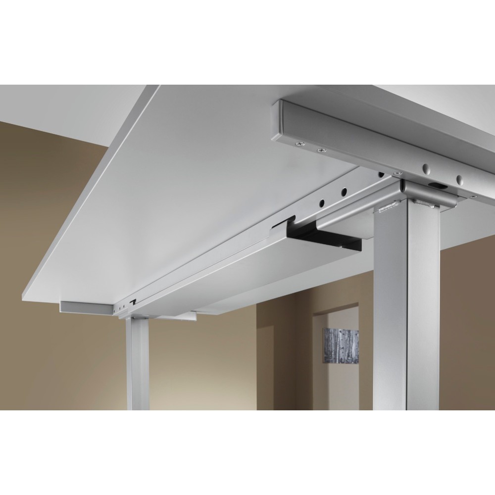 Produktabbildung Nr. 2: Bureau assis/debout Hammerbacher él.200 x 100 cm blanc